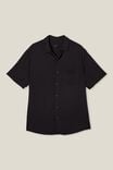 Cuban Short Sleeve Shirt, WASHED BLACK - alternate image 5