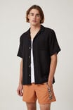 Palma Short Sleeve Shirt, WASHED BLACK - alternate image 1