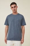Camiseta - Organic Loose Fit T-Shirt, DUSTY DENIM - vista alternativa 1