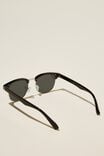 Óculos de Sol - Leopold Sunglasses, BLACK SILVER SMOKE - vista alternativa 3