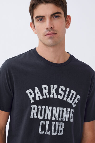 Tbar Sport T-Shirt, INDIGO/PARKSIDE RUNNING CLUB
