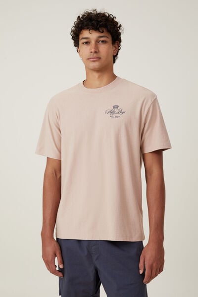 Camiseta - Premium Loose Fit Art T-Shirt, DUSTY BLOSSOM / SHIFTY BOYS GOLF CLUB