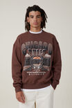 Nba Oversized Sweater, LCN NBA WOODCHIP/ BULLS - CITYSCAPE - alternate image 1