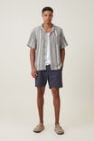 Camisas - Palma Short Sleeve Shirt, BLACK MULTI STRIPE - vista alternativa 2