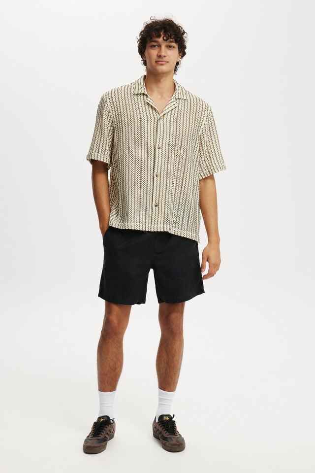 Linen Easy Short, BLACK