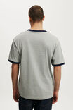Everyday Fit T-Shirt, GREY MARLE / VINTAGE NAVY RINGER - example image 3