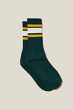 Essential Sock, WASHED FOREST/GOLDEN YELLOW/ VINTAGE WHITE - alternate image 1