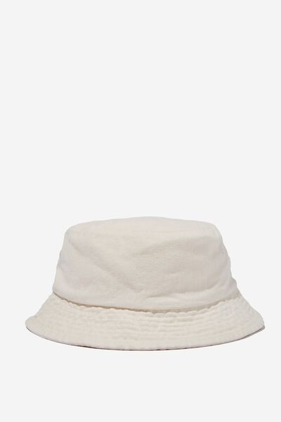 Cotton Stitch Bucket Hat, ECRU / SELF STITCH