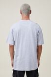 Box Fit Plain T-Shirt, LIGHT GREY MARLE - alternate image 3