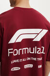 F1 Cropped Fit T-Shirt, LCN F1 CRIMSON / F1 - TO THE LIMIT - example image 4