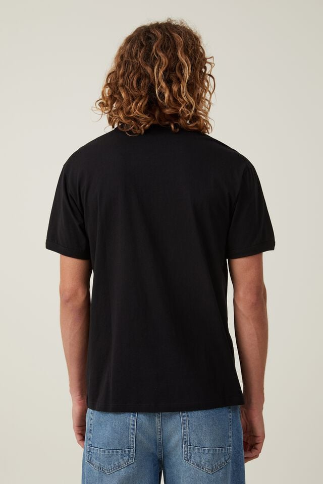 Loose Fit Art T-Shirt, BLACK/SILVER SPUR