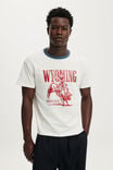 Fitted Graphic T-Shirt, VINTAGE WHITE / WYOMING - example image 1