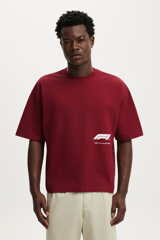 F1 Cropped Fit T-Shirt, LCN F1 CRIMSON / F1 - TO THE LIMIT