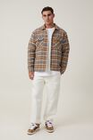 Teddy Lined Shacket, NATURAL CHECK - alternate image 2