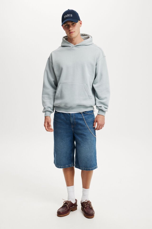 Box Fit Hoodie, BLUE HAZE