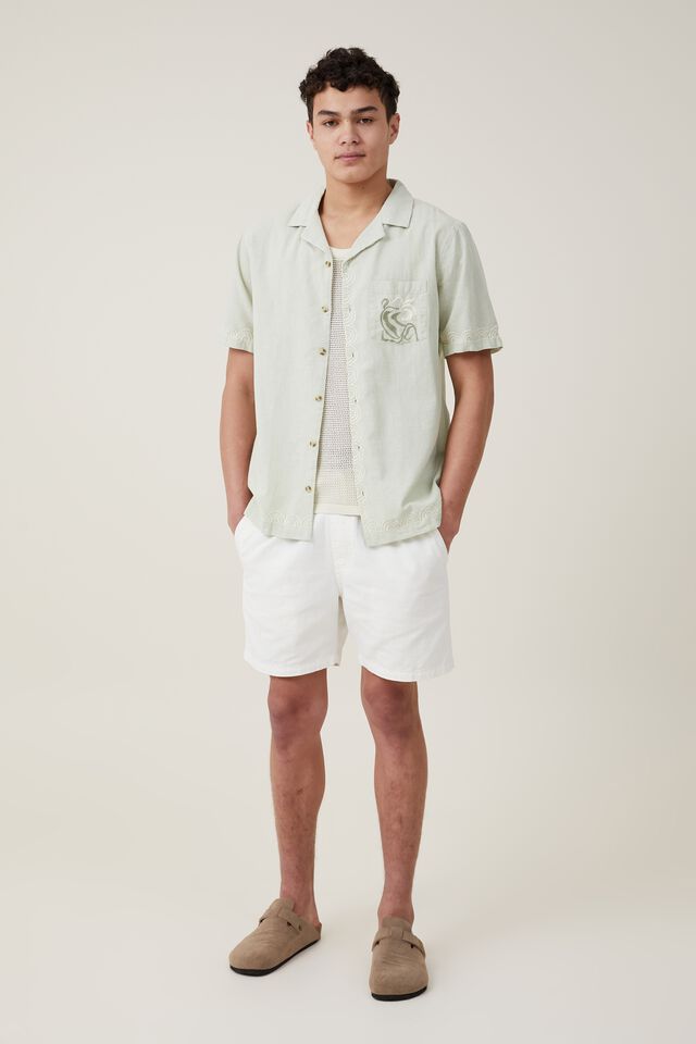 Cabana Short Sleeve Shirt, SAGE FLORAL
