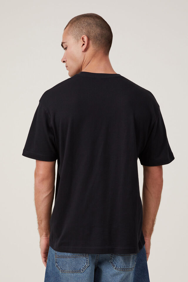 Loose Fit Art T-Shirt, BLACK/DEADWOOD