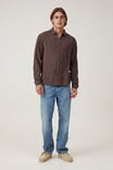 Portland Long Sleeve Shirt, RICH BROWN CHEESECLOTH - alternate image 2