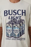 Busch Light Loose Fit T-Shirt, LCN BUD IVORY/BUSCH LIGHT - SIX PACK - alternate image 4
