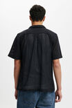 Palma Short Sleeve Shirt, BLACK CHEVRON - alternate image 3