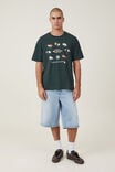 Loose Fit Art T-Shirt, PINE NEEDLE GREEN / SUSHI CIRCLE - alternate image 2