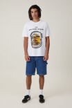 Basquiat Loose Fit T-Shirt, LCN BSQ WHITE/ALERT - alternate image 2