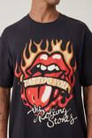 Rolling Stones Loose Fit T-Shirt, LCN BRA WASHED BLACK/ROLLING STONES - TATTOO - alternate image 4