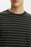 Regular Fit Long Sleeve, WASHED BLACK / VINTAGE WHITE STRIPE - example image 4