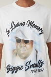 Camiseta - Biggie Loose Fit T-Shirt, LCN MT VINTAGE WHITE/BIGGIE - IN MEMORY - vista alternativa 4