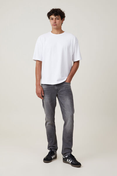 Slim Tapered Jean, WASHED GREY