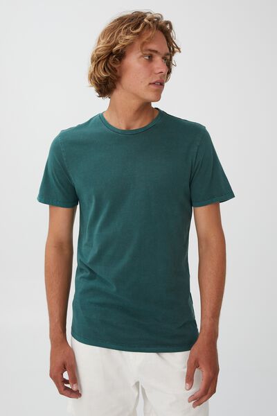 Organic Crew T-Shirt, PINENEEDLE GREEN