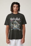 Black Sabbath Loose Fit T-Shirt, LCN BRA WASHED BLACK/BLACK SABBATH-74 - alternate image 1