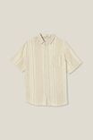 Linen Short Sleeve Shirt, ECRU STRIPE - alternate image 5