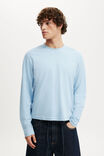 Cropped Fit Long Sleeve, PEARL BLUE - example image 1