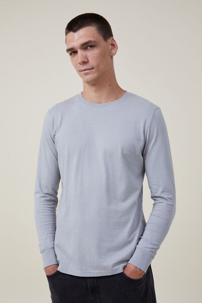 Organic Long Sleeve T-Shirt, BLUE HAZE