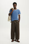 Fitted T-Shirt, DARK OCEAN BLUE / VINTAGE WHITE RINGER - example image 2