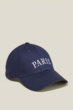 6 Panel Ball Cap, NAVY/PARIS - alternate image 1