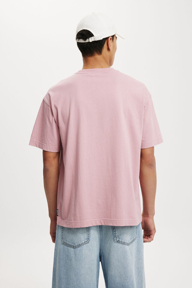 Kerokerokeroppi Box Fit T-Shirt, LCN SAN CHALK PINK/KEROPPI BADGE