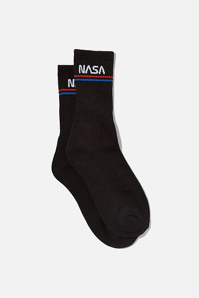 Special Edition Active Sock, LCN NASA/BLACK STRIPE
