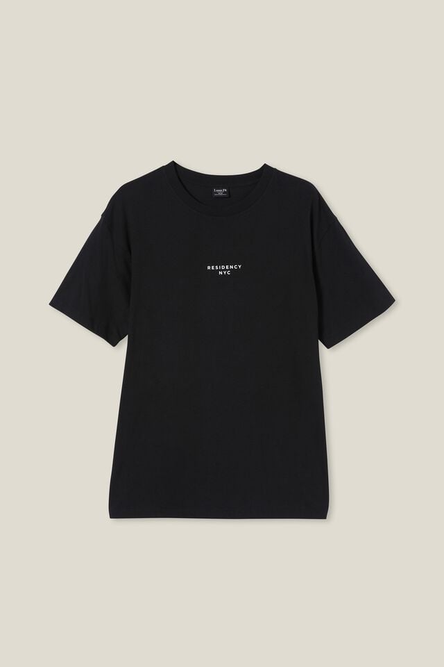 Easy T-Shirt, BLACK/RESIDENCY NYC