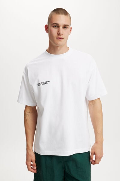 Hyperweave Easy T-Shirt, WHITE/BECKLEY MONOCHROME CURATED