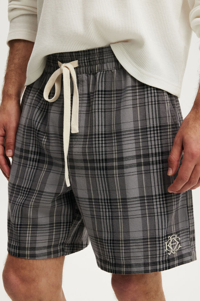 Easy Short, BLACK CHECK