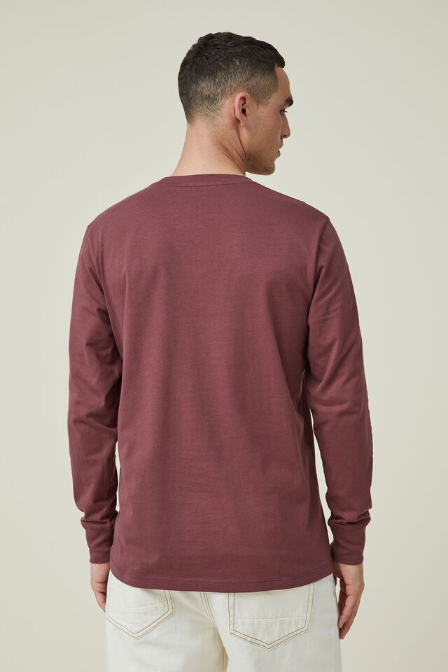 Camiseta - Organic Long Sleeve T-Shirt, AGED WINE