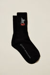 Special Edition Sock, LCN BRA WASHED BLACK/BLACK SABBATH HENRY LOGO - alternate image 1