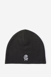 Tall Skull Beanie, BLACK - example image 1