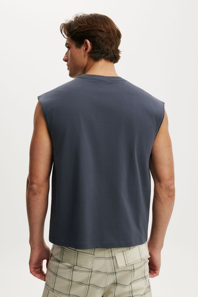 Cropped Fit Muscle, DENIM BLUE