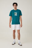 Premium Loose Fit Art T-Shirt, EMERALD/MONTE CARLO - alternate image 2