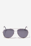 Óculos de Sol - Marshall Polarized Sunglasses, SILVER/BLACK - vista alternativa 1