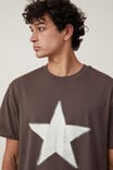 Camiseta - Loose Fit Art T-Shirt, ASHEN BROWN / VINTAGE STAR - vista alternativa 4