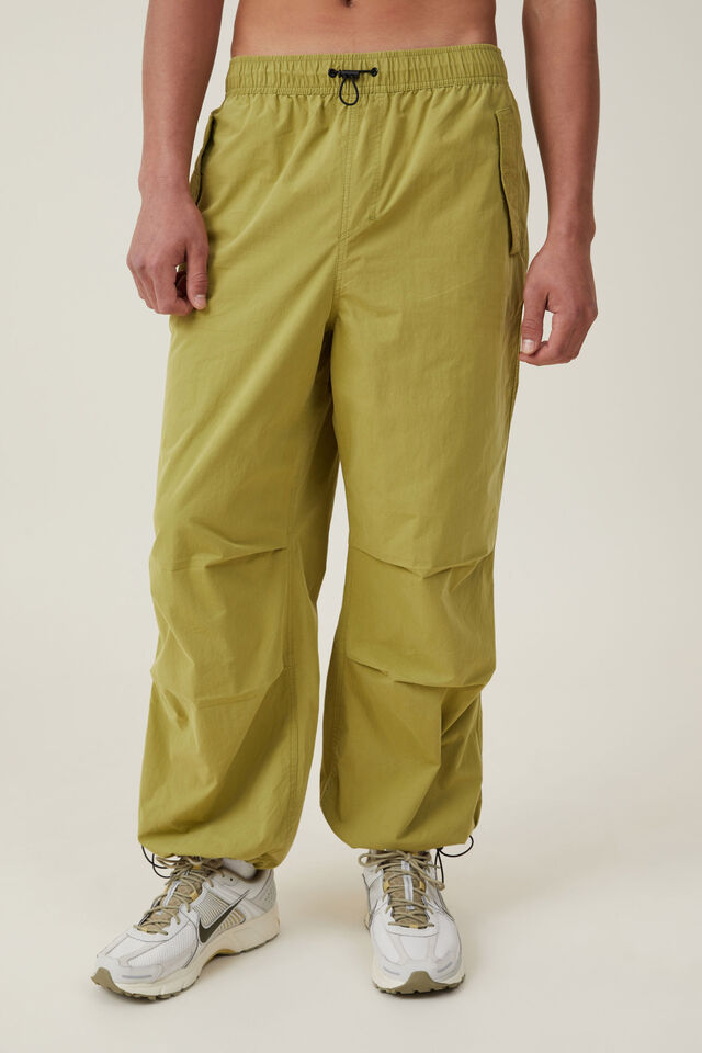 Contrast Bootcut Sweatpants - Yellow